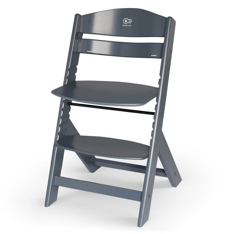Chair high 2 Grey 1 in wood beech Gray Enock KinderKraft Finish Wood Kinderkraft