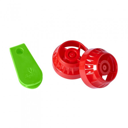 Lot of 2 caps + zip closure for water bottle Squiz