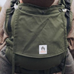 Limas Flex Olive porte bébé physiologique en coton bio