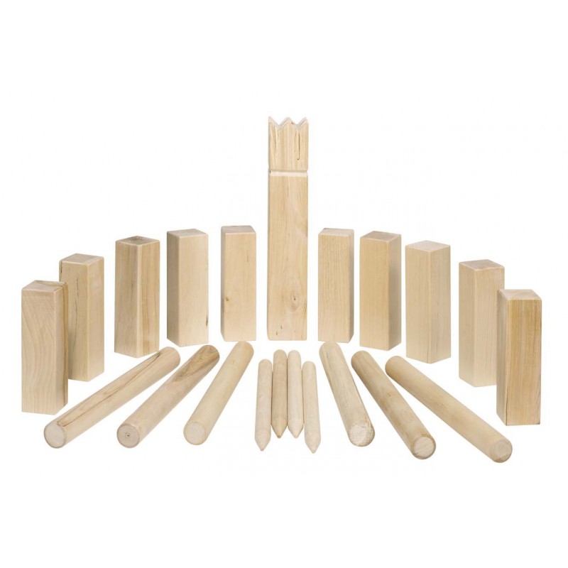 Jeu Des Vikings Kubb Small Foot - Jeu De Plein Air En Bois, Pour Toute La Famille - Avec Sac De Transport, 12402