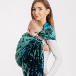 Lennylamb Ring Sling Jacquard Jurassic Park - Écharpe de Portage Sling