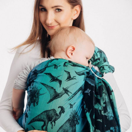 Lennylamb Sling Jacquard Jurassic Park  - baby carrier Sling