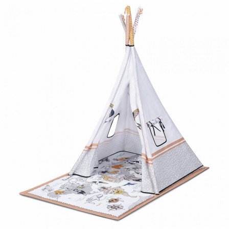Kinderkraft Tippy tapis d'éveil avec tente tipi