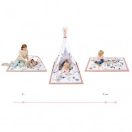 Kinderkraft Tippy tapis d'éveil avec tente tipi