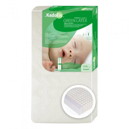 Kadolis Matelas Bébé Bambou Latex 70 x 140 cm