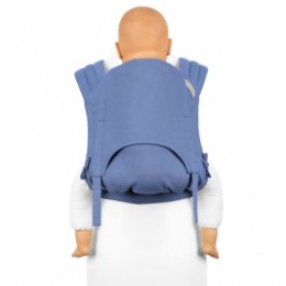 Fidella Fly Tai Chevron bleu Porte-bébé Meï-taï taille bambin