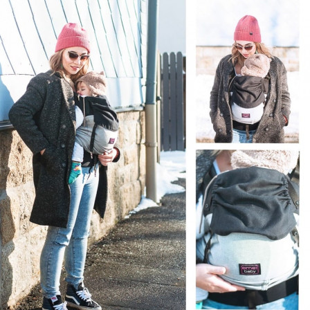 Emeibaby Easy Babysize Gris et Noir - Porte-bébé hybride