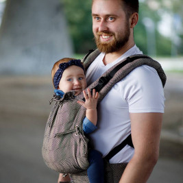 Kinder Hop Multi Soft Mystic Gold adjustable baby carrier