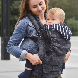 Kinder Hop Multi Grow Carrier Diamond Graphite adjustable baby carrier