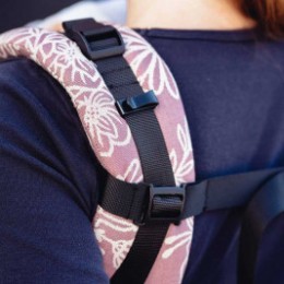 Limas Flex Flora Blossom Rosewood porte bébé physiologique en coton bio
