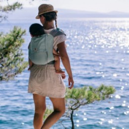 Limas baby carrier, porte-bébé petrol/grey