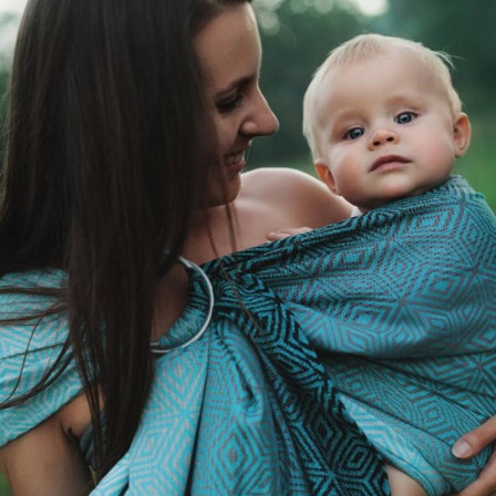 Little Frog Ring Sling - Stormy Cube