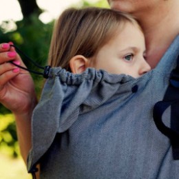 Little Frog XL Toddler Graphite Herringbone Porte-bambin