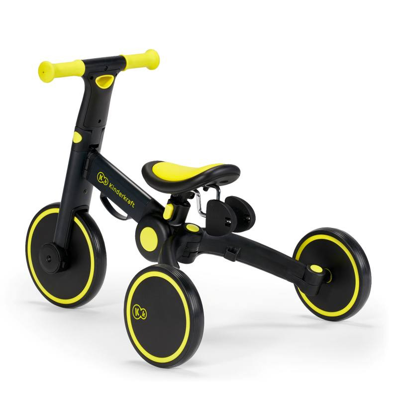 Kinderkraft Tricycle evolutif JAZZ 4 en 1 - Poussette evolutive - de 9 mois  a 3 ans - Coloris Gris - Draisienne - Achat & prix