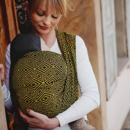 Little Frog écharpe de portage - Golden Cube