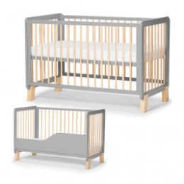 KinderKraft Lunky - Lit bébé évolutif en bois