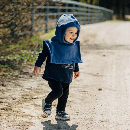 Lennylamb Cache-col Pour Deux en Polaire Bleu