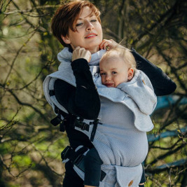 Lennylamb Cache-col Pour Deux en Tissu Tricoté - Gris Chiné