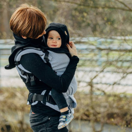 Lennylamb Cache-col Pour Deux en Tissu Tricoté Noir