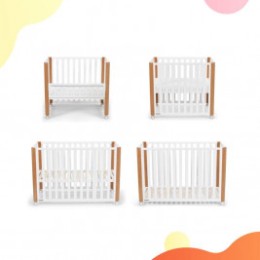 KinderKraft Koya - Lit bébé évolutif 4 en 1 en bois