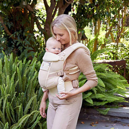 Ergobaby Adapt Cool Air Mesh Flowers Blue - baby carriers-Scalable