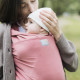 Love And Carry Rose - elastic sling organic cotton