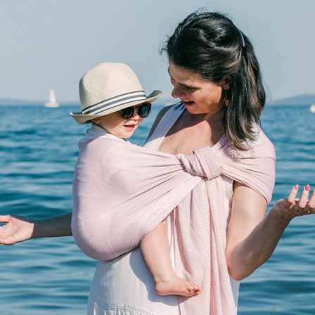 Sukkiri-Pale-Pink - Scarf Sling Booster & Aquatic Sukkiri-Pale-Pink - Scarf Sling Booster & Aquatic