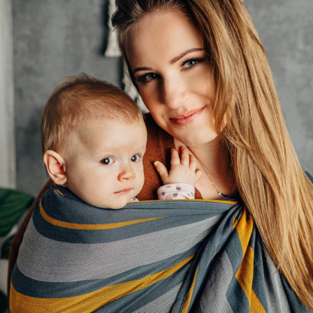 Lennylamb Sling Smoky Honey - baby carrier Sling