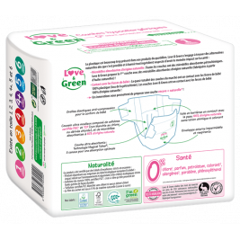 Love and Green diaper size 1 (2 à 5 kg) x 44