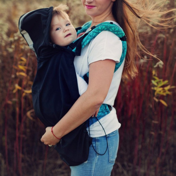 Little Frog Baby Cover Softshell - Noir