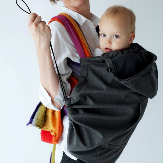 Little Frog Baby Cover Softshell - Noir