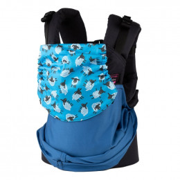 Porte-bébé Easy Emeibaby Babysize Blue Sheeps