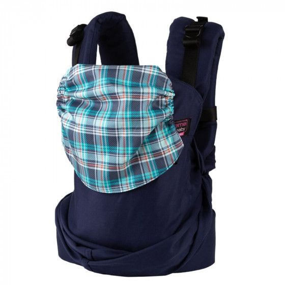 Emeibaby Easy Toddler Size Dark Blue Karo - Porte-bébé hybride