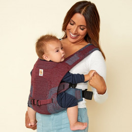 Ergobaby porte-bébé Aerloom Bordeaux Bleu portage ventral