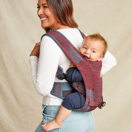 Ergobaby porte-bébé Aerloom Bordeaux Bleu portage ventral