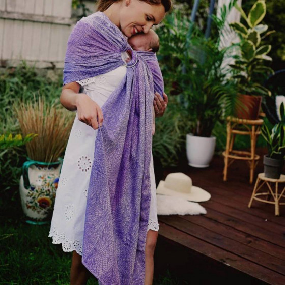 Lilac Wildness Ring Sling Little Frog