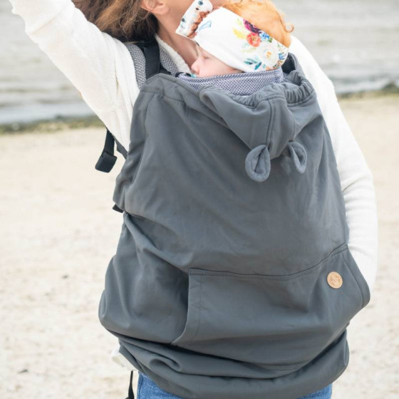 Cover for baby carrier/wrap - Softshell Grey Lennylamb