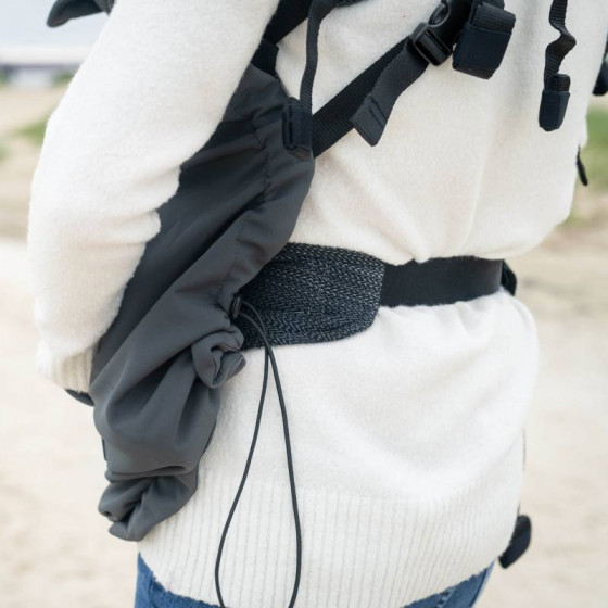 Lennylamb housse de portage / couverture de portage gris