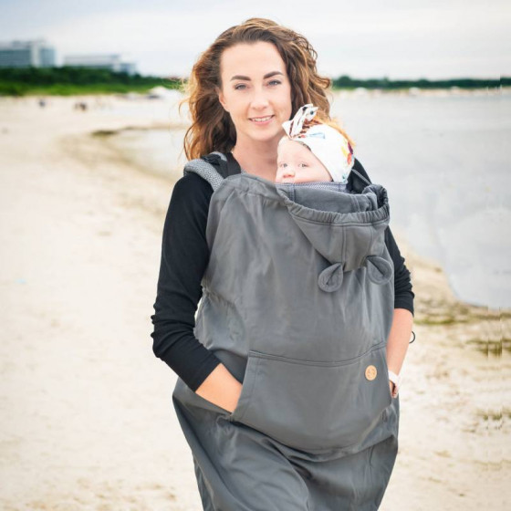 Lennylamb housse de portage / couverture de portage gris