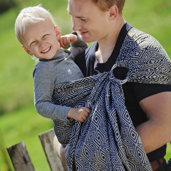 Little Frog Ring Sling - Black Cube