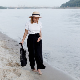 Love And Carry Pantalon fluide de grossesse taille haute