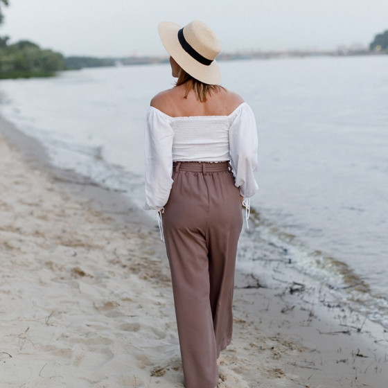 Love And Carry Pantalon large de grossesse taille haute Love and Carry