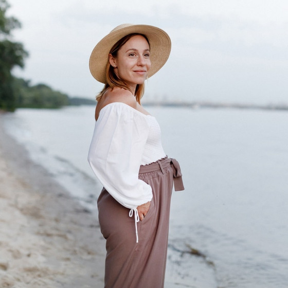 Love And Carry Pantalon large de grossesse taille haute Love and Carry