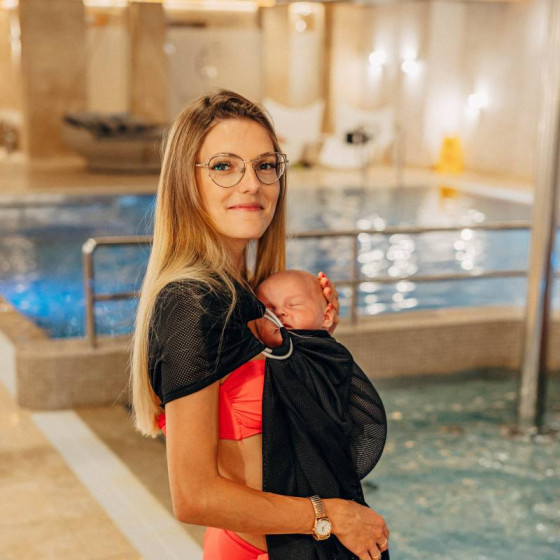 LennyLamb Water RingSling - Écharpe Sling de Piscine - Noir