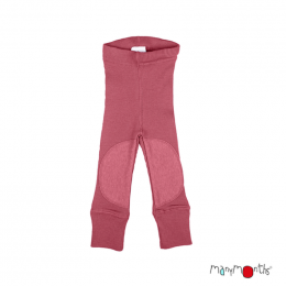 ManyMonths Longies Legging en laine avec patchs genoux - Earth Red