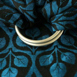 Yaro Slings La Vita Blue-Black Linen - Ring Sling