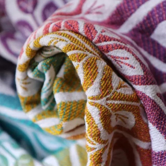 Yaro La Vita Trinity Caribbean Rainbow Tencel Linen - Ring Sling Tissé