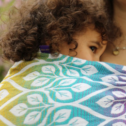 Yaro La Vita Trinity Caribbean Rainbow Tencel Linen - Ring Sling Tissé