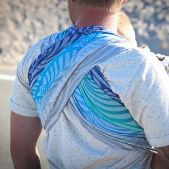 Yaro Dandy Aqua Grad Repreve - Écharpe de portage tissée