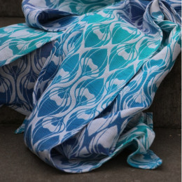Yaro Slings La Fleur Trinity Atlantic Rainbow Linen Hemp - Écharpe de portage tissée